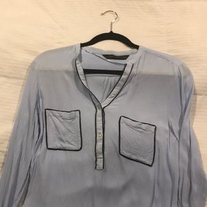 Zara blue top